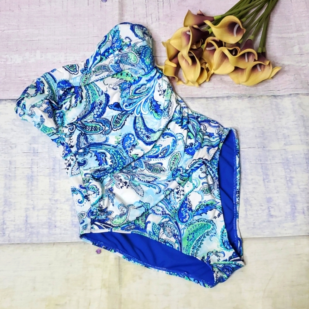 LRL Fiesta Paisley One Piece Swim Suit